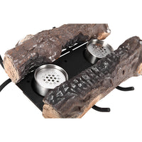 Braciere a Bioetanolo 2 Bruciatori 44x31x11cm Vannini Nero