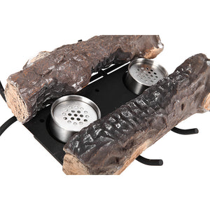 Braciere a Bioetanolo 2 Bruciatori 44x31x11cm Vannini Nero