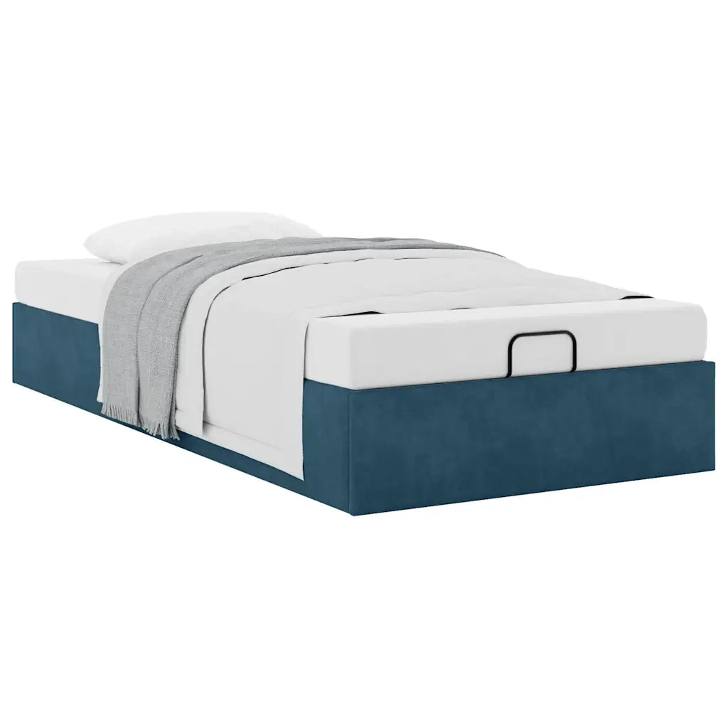 Struttura Letto Pouf Senza Materasso 100x200 cm Velluto