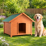 Cuccia per Cani in Legno da Esterno Tetto Apribile Impermeabile 89x84x76cm