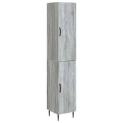 Set di armadi 2 pcs Sonoma grigio 33 x 34,5 x 89,5 cm