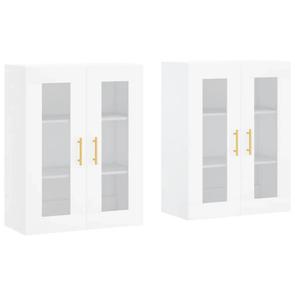 Armadietti a Parete 2 pz Bianchi in Legno Multistratocod mxl 70125