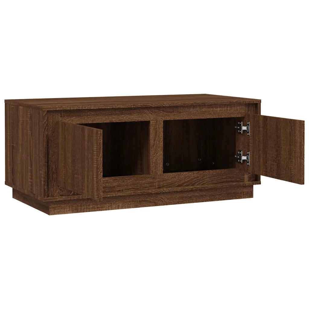 Tavolino Salotto Rovere Marrone 102x50x44 cm Legno Multistrato 819883