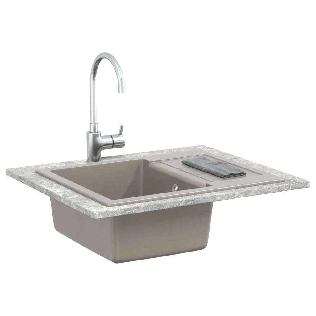 Lavello Grigio 620 x 500 mm 80% Quarzo e 20% Resina CFW2177194