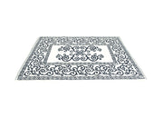 Tappeto Da Bagno Disegno Augusta Colore Blu Modello O.B. - 60x120 - Blu