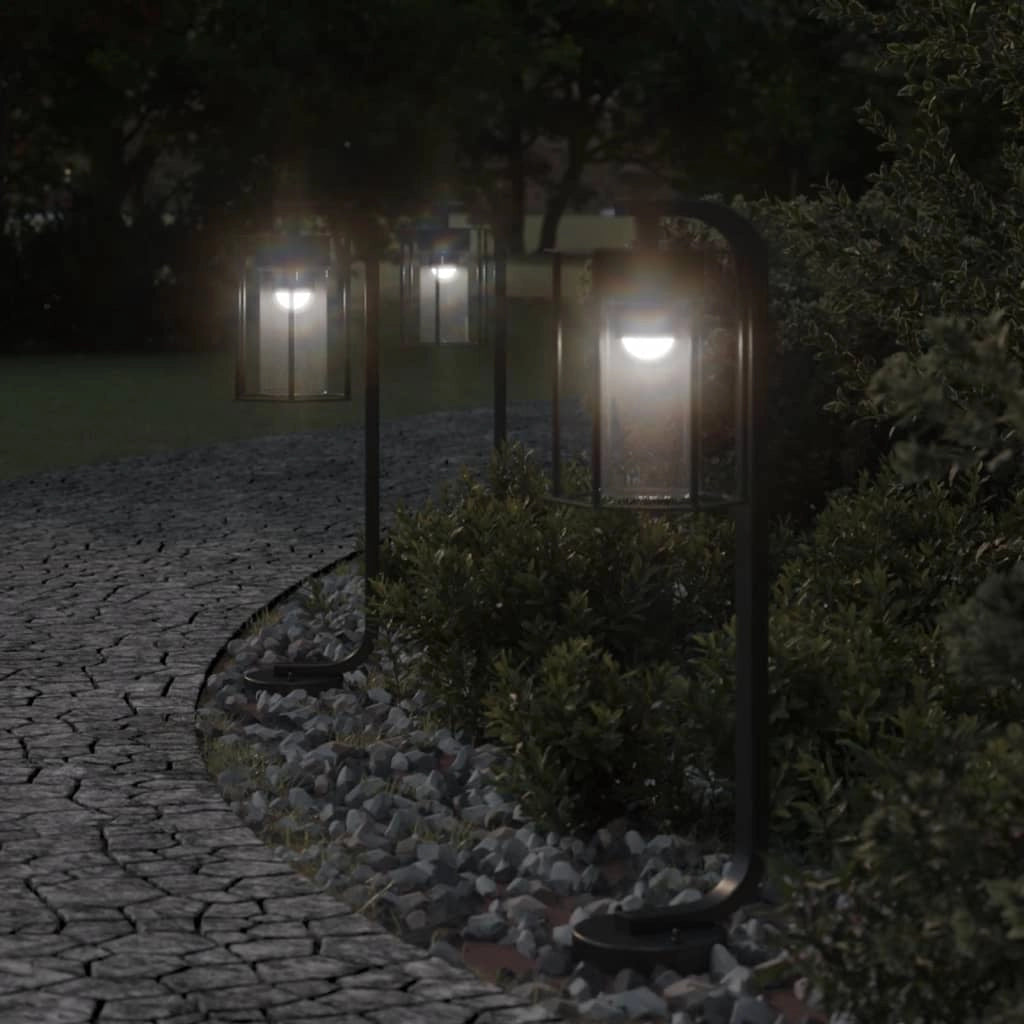 Lampade da terra per esterni 3 pezzi 60 cm acciaio inox nero 02_0042552