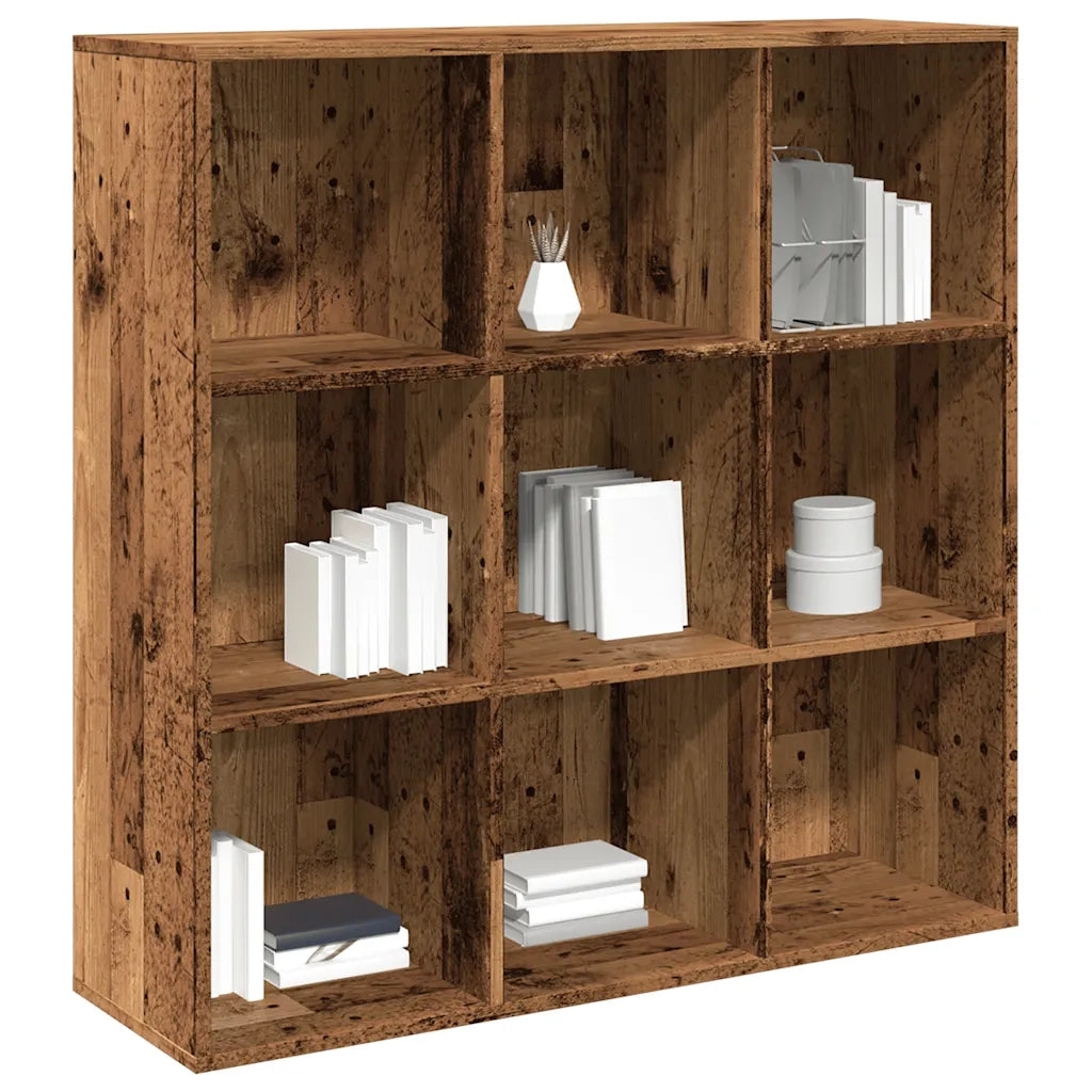 Libreria-Scaffale per Libri-Mobile di Stoccaggio Legno Antico 98x29x97,5 cm