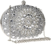 Borsa da sera con pietre stellanti, spalla per donna per matrimonio, festa, gala