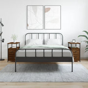 Comodini 2 pz-Set di 2 Tavolino da notte Rovere Marrone 30x60x60 cm in Legno Multistrato 148032