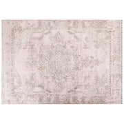 Tappeto in cotone rosa 160 x 230 cm con effetto invecchiato stile orientale camera da letto soggiorno