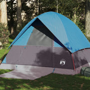 Tenda da Campeggio a Cupola per 4 Persone-Tenda per Escursionismo Blu Impermeabile 906789