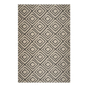 Tappeto vinilico di alta qualità sabbia-nero design 200x290