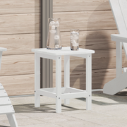 Tavolo laterale Adirondack Bianco 38x38x45 cm HDPE