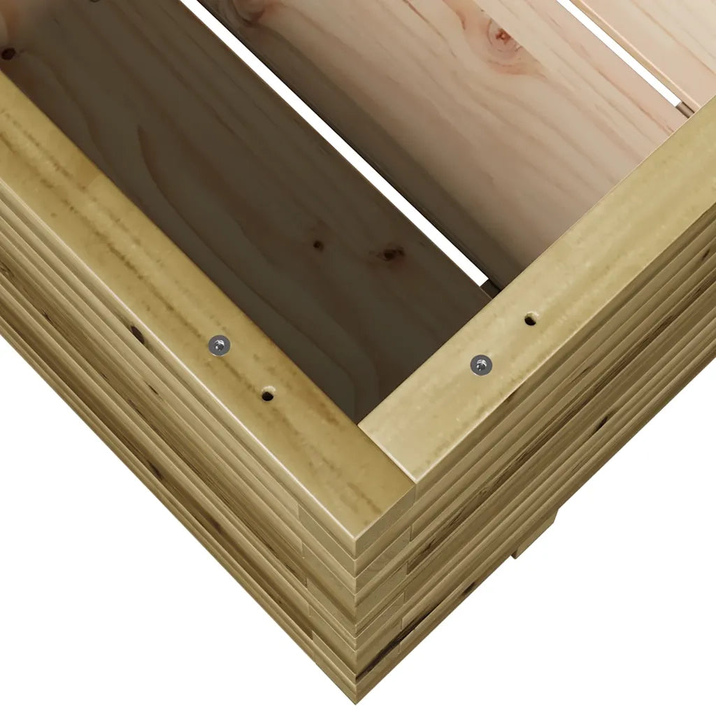 Fioriera da Giardino 90x60x49,5 cm in Legno di Pino Impregnato 847387