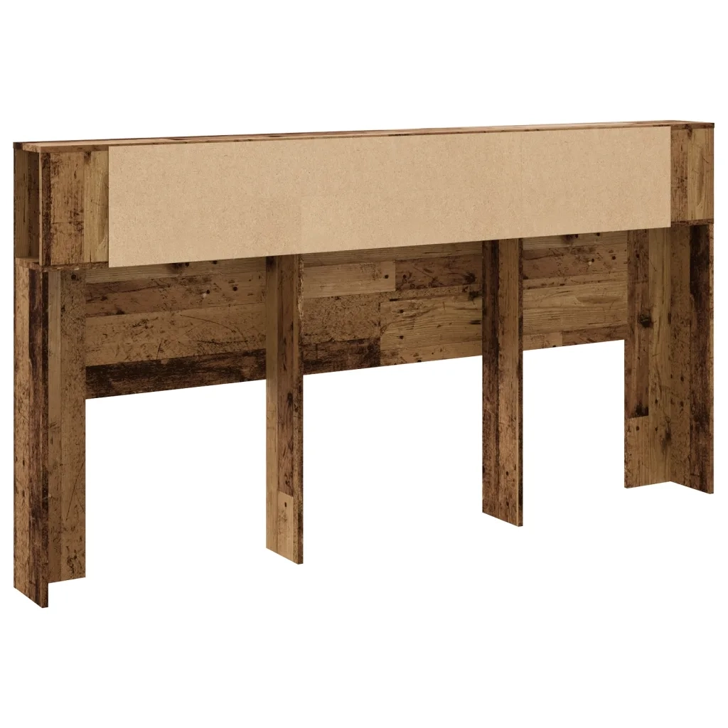Testiera Contenitore-Testata contenitore Legno Antico 200x18,5x102,5cm Truciolato