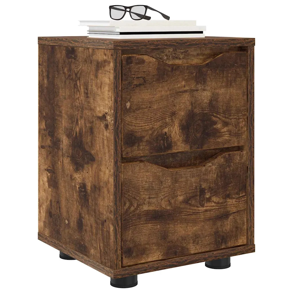 Comodino Rovere fumé 30,5 x 30 x 43 cm Legno multistrato
