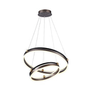 Lampada a sospensione LED 50W 3000K 2 anelli bronzo V-TAC