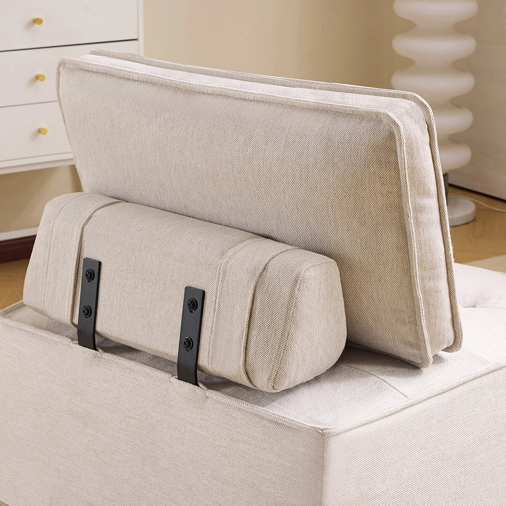 Canap?? semplice per camera - Xylo - Set salotto con pouf