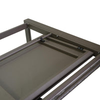 Tavolo Allungabile da Giardino 220/330x110xh76 cm in Alluminio El Paso Marrone