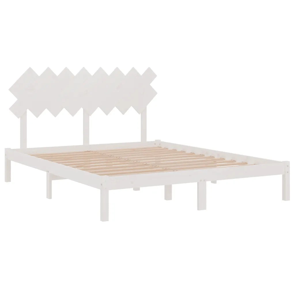 Giroletto Bianco 160x200 cm in Legno Massello