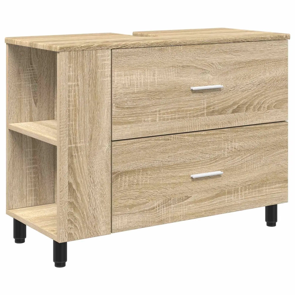 Mobile sotto lavello con cassetto rovere sonoma 80 x 35 x 60 cm 889387