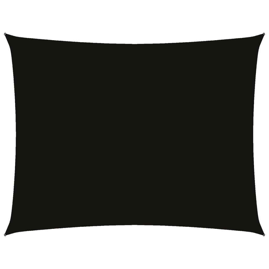 Parasole a Vela Oxford Rettangolare 2x3,5 m Nero cod mxl 45669