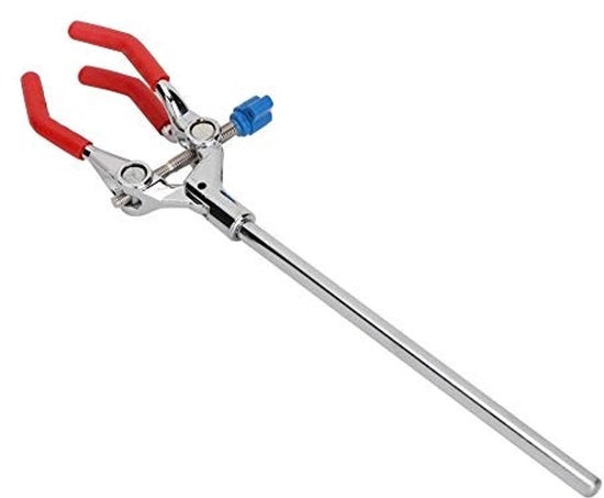 Chiusura Laboratorio di 28cm - Tre Dita - Morsetto Regolabile - Struttura Robusta - Sicura da Utilizzare - Presa Antiscivolo