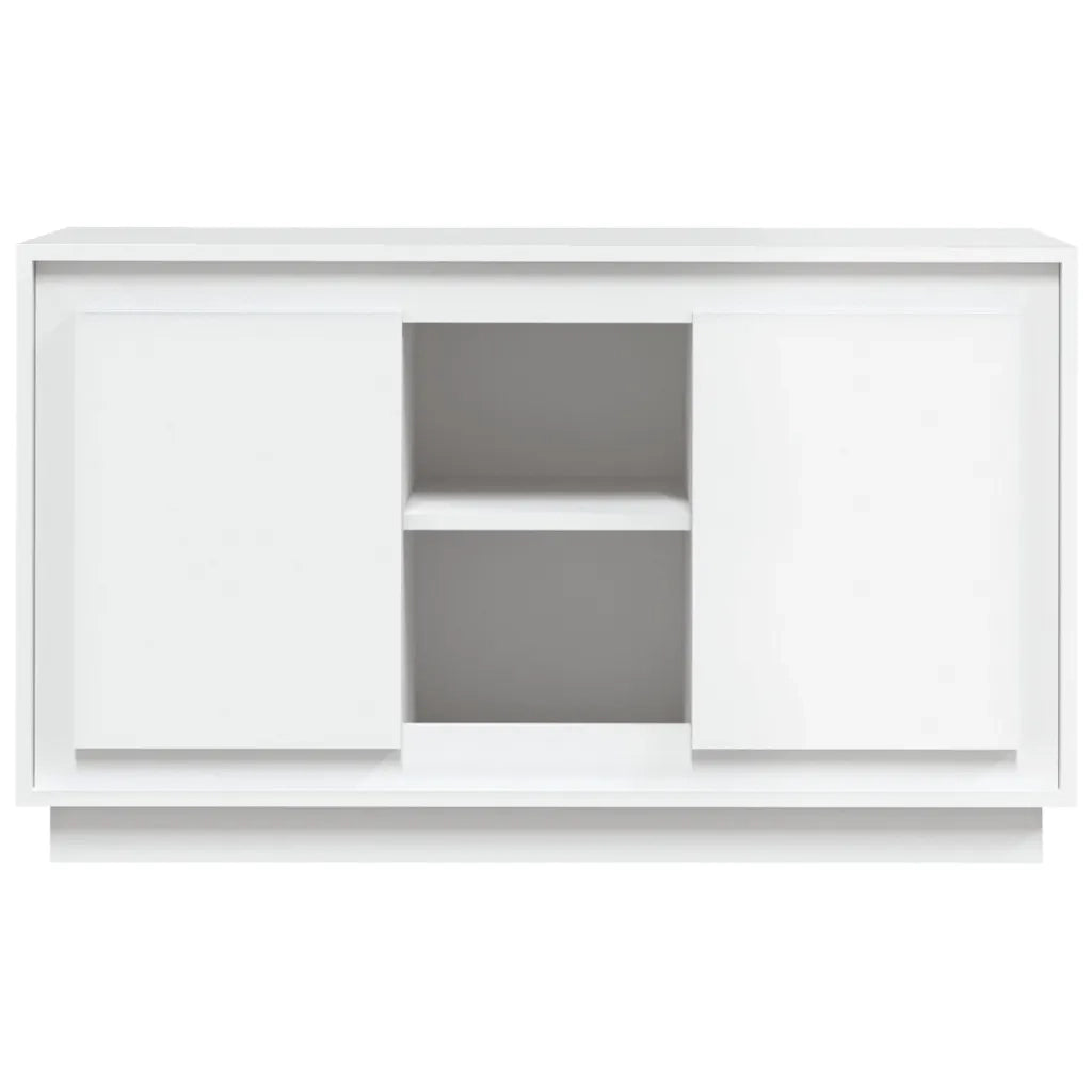 Credenza | Madia | Buffet da pranzo | Armadio da pranzo Bianca 102x35x60 cm in Legno Multistrato