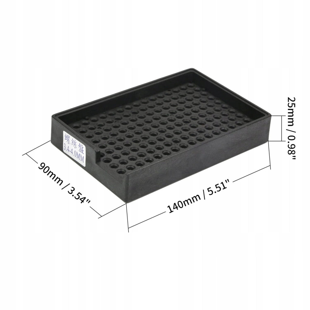 Vassoio Antistatico ESD per Viti 3.5-4mm – 150 Fori | Plastica Antistatica, Design Pratico