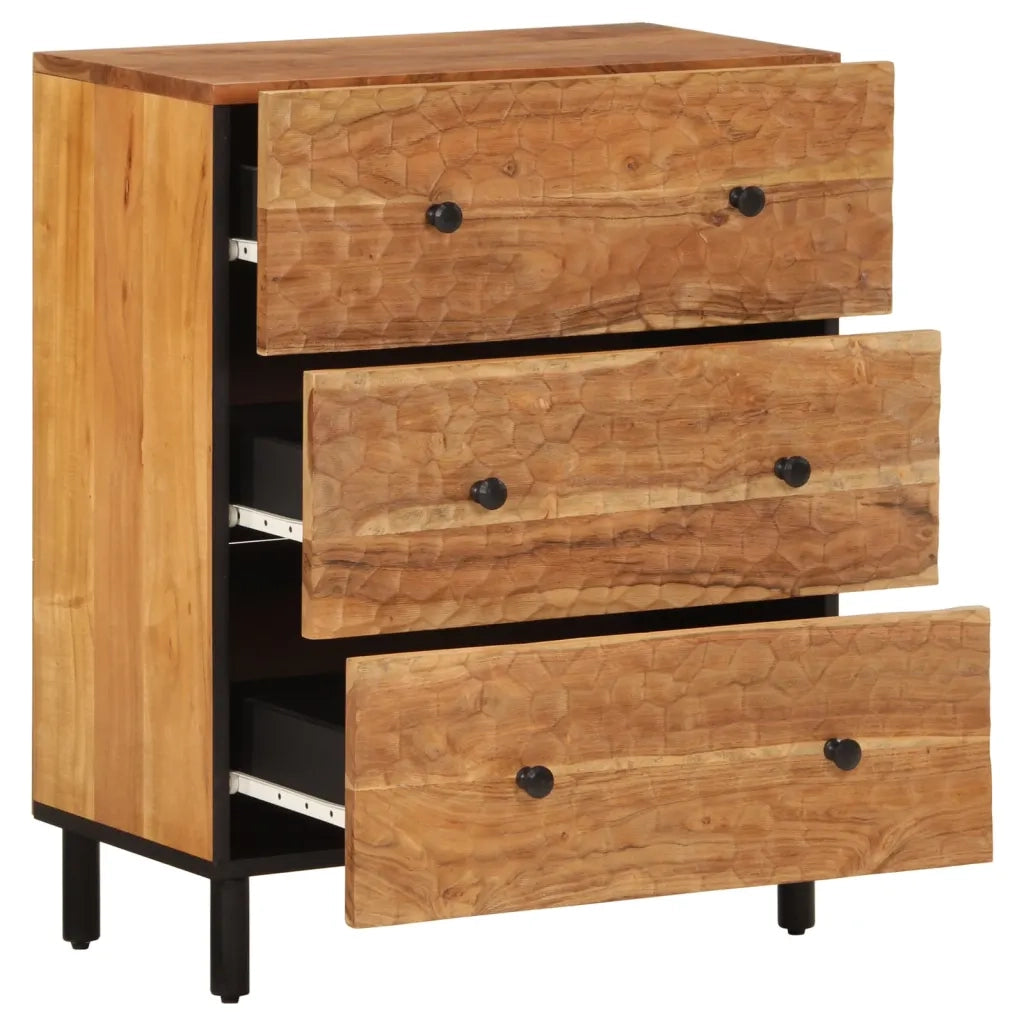 Credenza 60x33x75 cm in Legno Massello di Acacia 356858