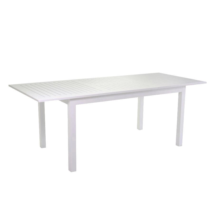 Tavolo alluminio bianco allungabile cm150/210x90h73
