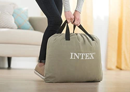 Intex 64162ND Materasso Dura-Beam Prime Comfort Singolo con Pompa Elettrica Incorporata 99x191x51 cm Singolo Versione 2023