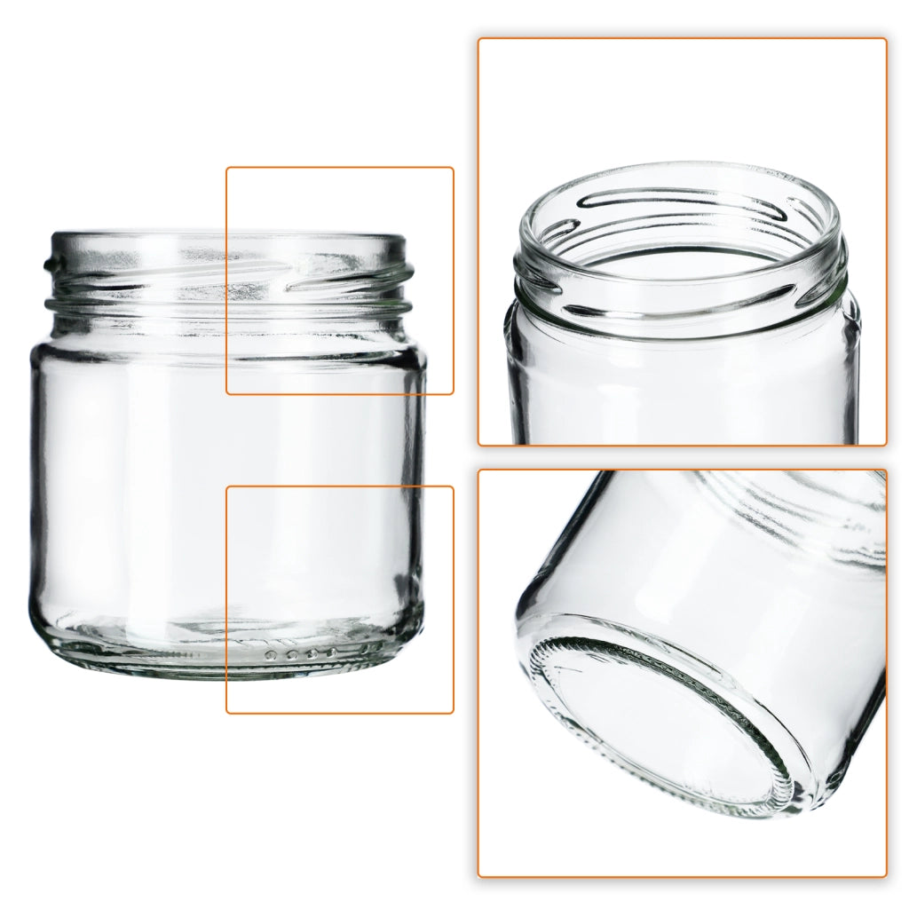 Barattoli per conserve KADAX Lerma 200ml 10 pezzi 66mm + coperchi "Giallo"