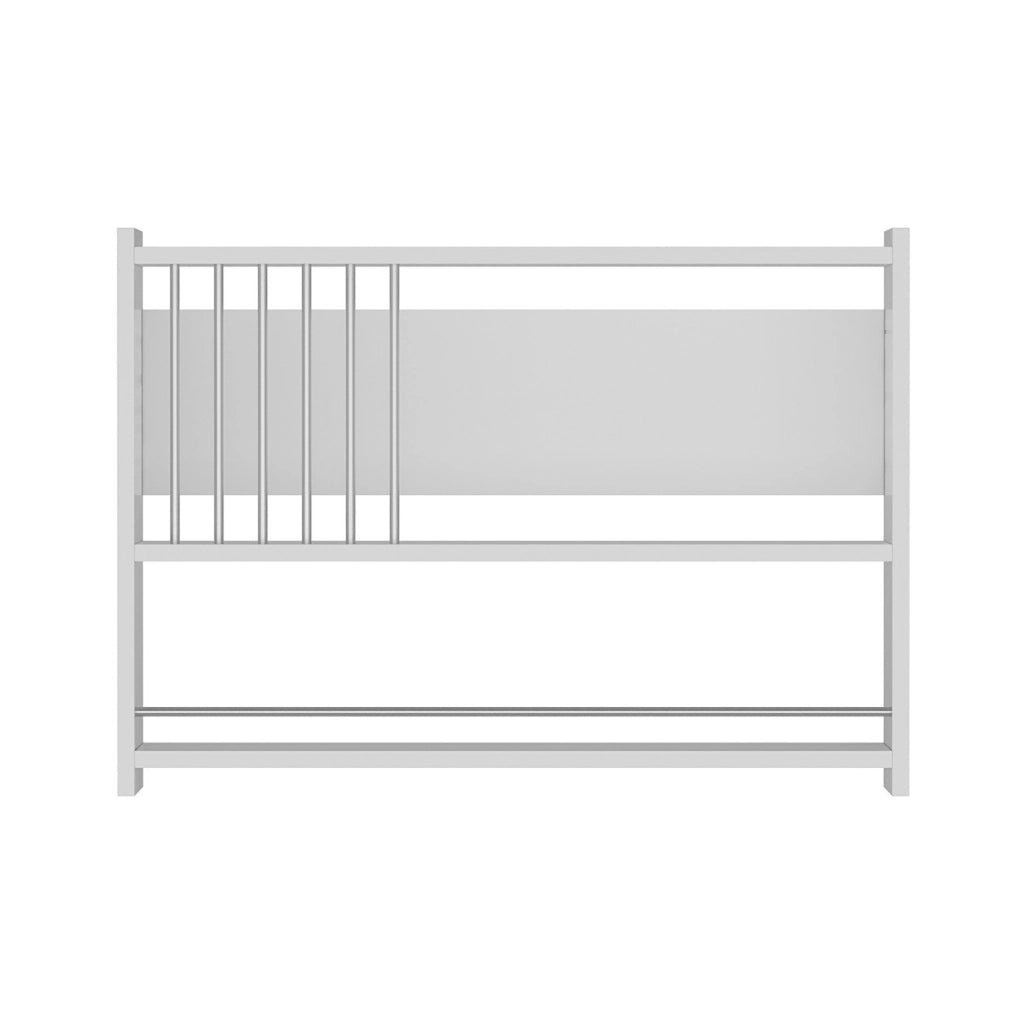 Scaffale Pensile 'Helsingør' Mensola da Parete per Cucina - Bianco [en.casa]