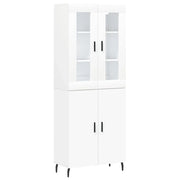 Buffet credenza cassettiera mobiletto mobile contenitore organizer cucina soggiorno salotto alto 69,5 x 34 x 180 cm legno ingegnerizzato bianco 02_0032697