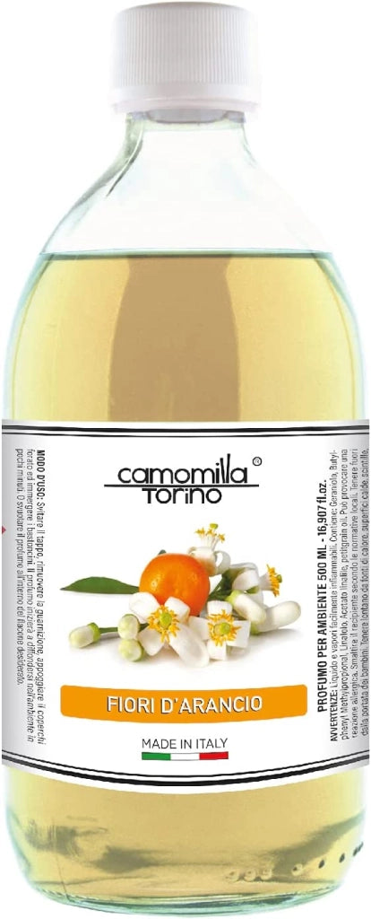 RICARICA PROFUMO PER AMBIENTE CAMOMILLA TORINO DA 250 ML AI FIORI DI ARANCIO