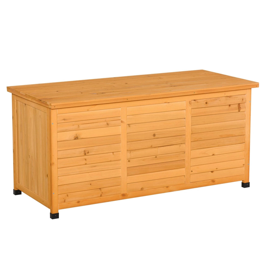 Box da giardino in legno giallo 127 x 56 x 60 cm