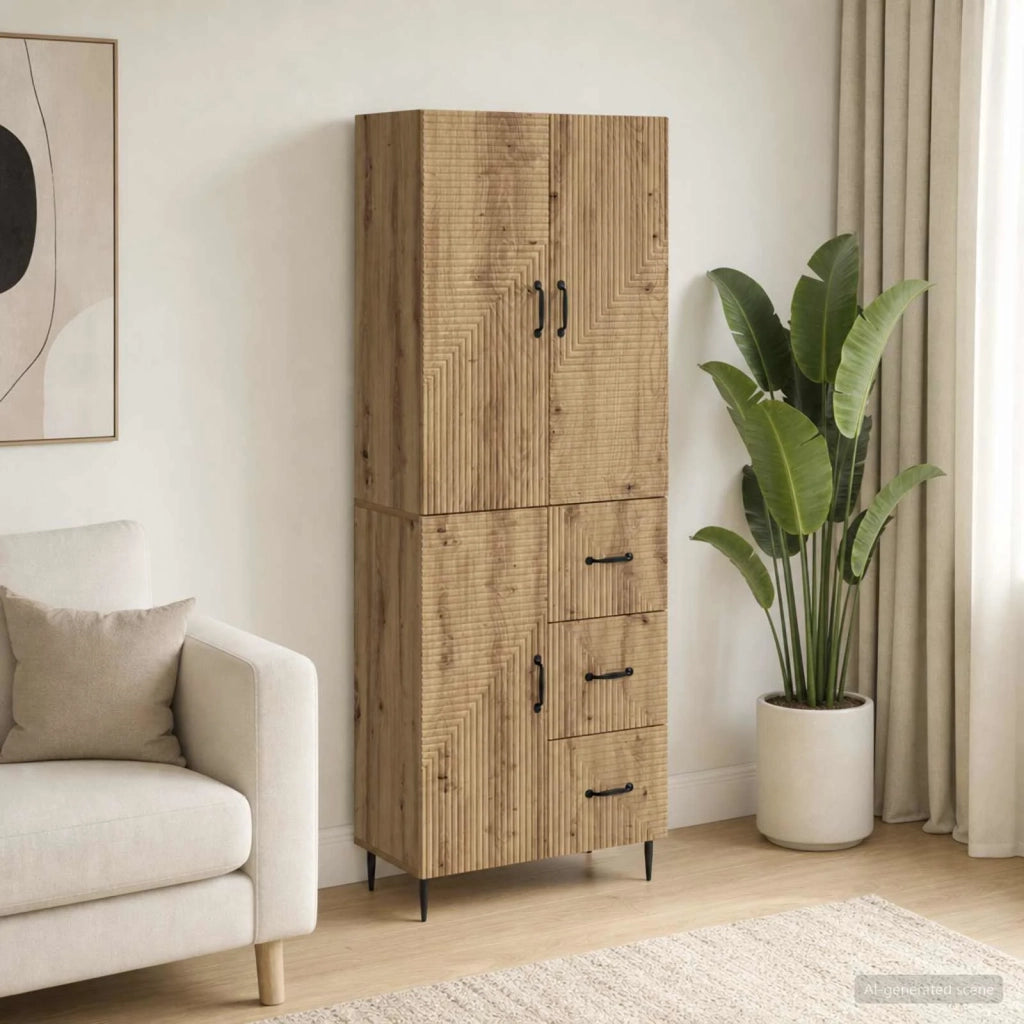 Set di armadi 2 pcs Rovere Artigianale 66 x 34,5 x 89,5 cm 3416663
