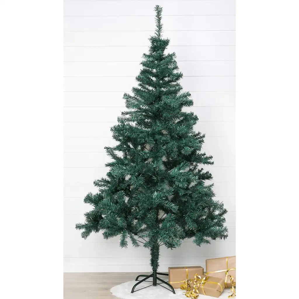 HI Albero di Natale con Supporto in Metallo Verde 180 cm 438382