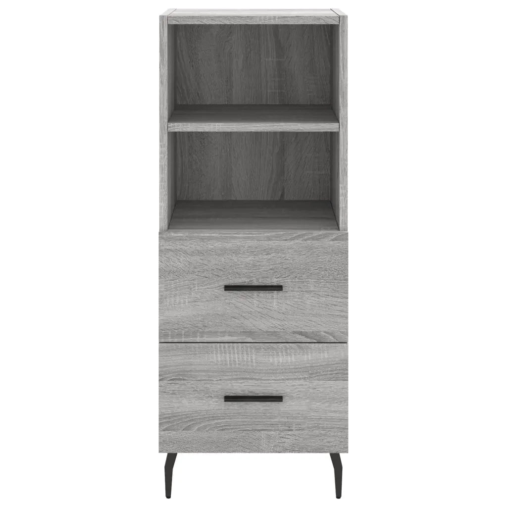Credenza Grigio Sonoma 34,5x34x180 cm in Legno Multistrato 3199319