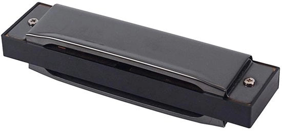 Harmonica a 10 gusci in chiave di C - Blues - Inclusa custodia e panno di pulizia - 20 melodie