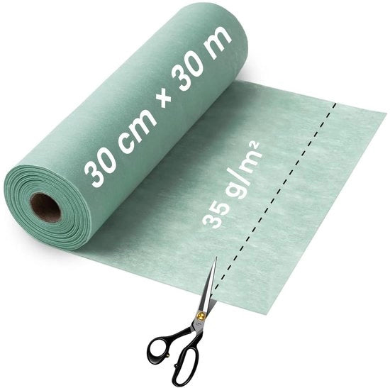 Veloce scelta - Telaio a rete 30 cm x 30 m - Verde eucalipto, resistente alle scalfitture e tagliabile