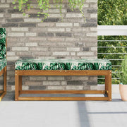 Cuscino da Sedia Esterno Fogli tropicali 111,5 x 40 x 8 cm 900977