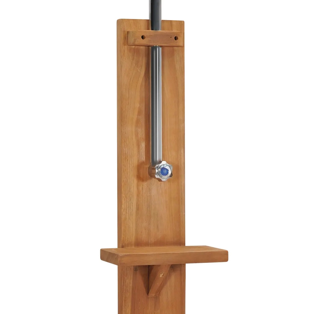 Doccia da Giardino 75x75x210 cm in Legno Massello di Teak 312276