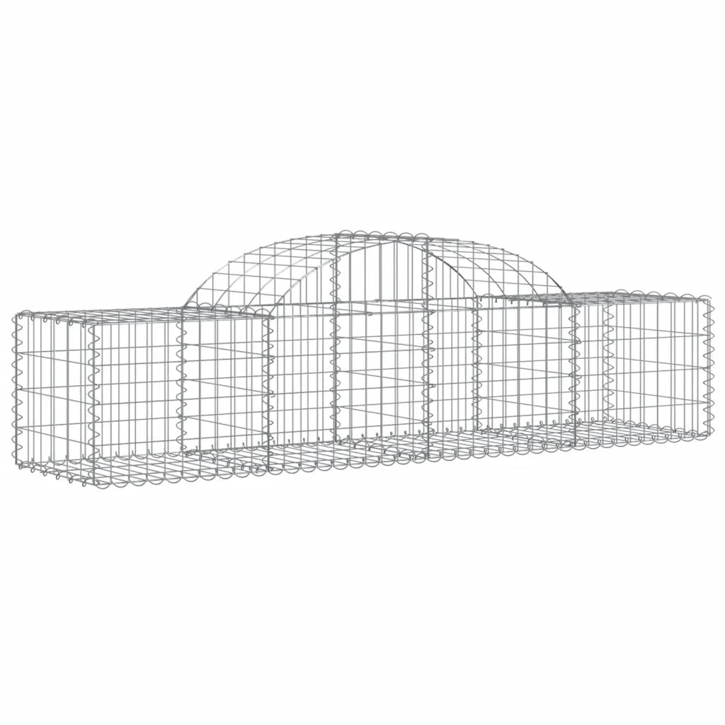 Cesti Gabbioni ad Arco 50 pz 200x50x40/60 cm Ferro Zincato 3146276