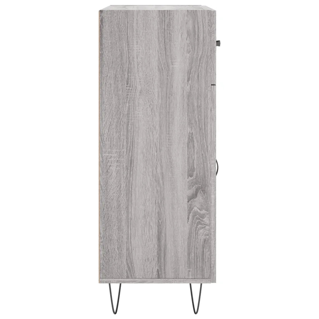 Credenza | Madia | Buffet da pranzo | Armadio da pranzo Grigio Sonoma 69,5x34x90 cm in Legno Multistrato