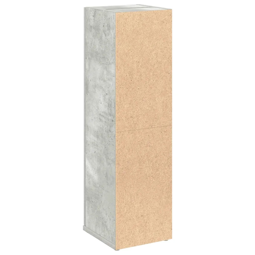 Mobile da Bagno con Portarotolo Grigio Cemento 20,5x22x72 cm