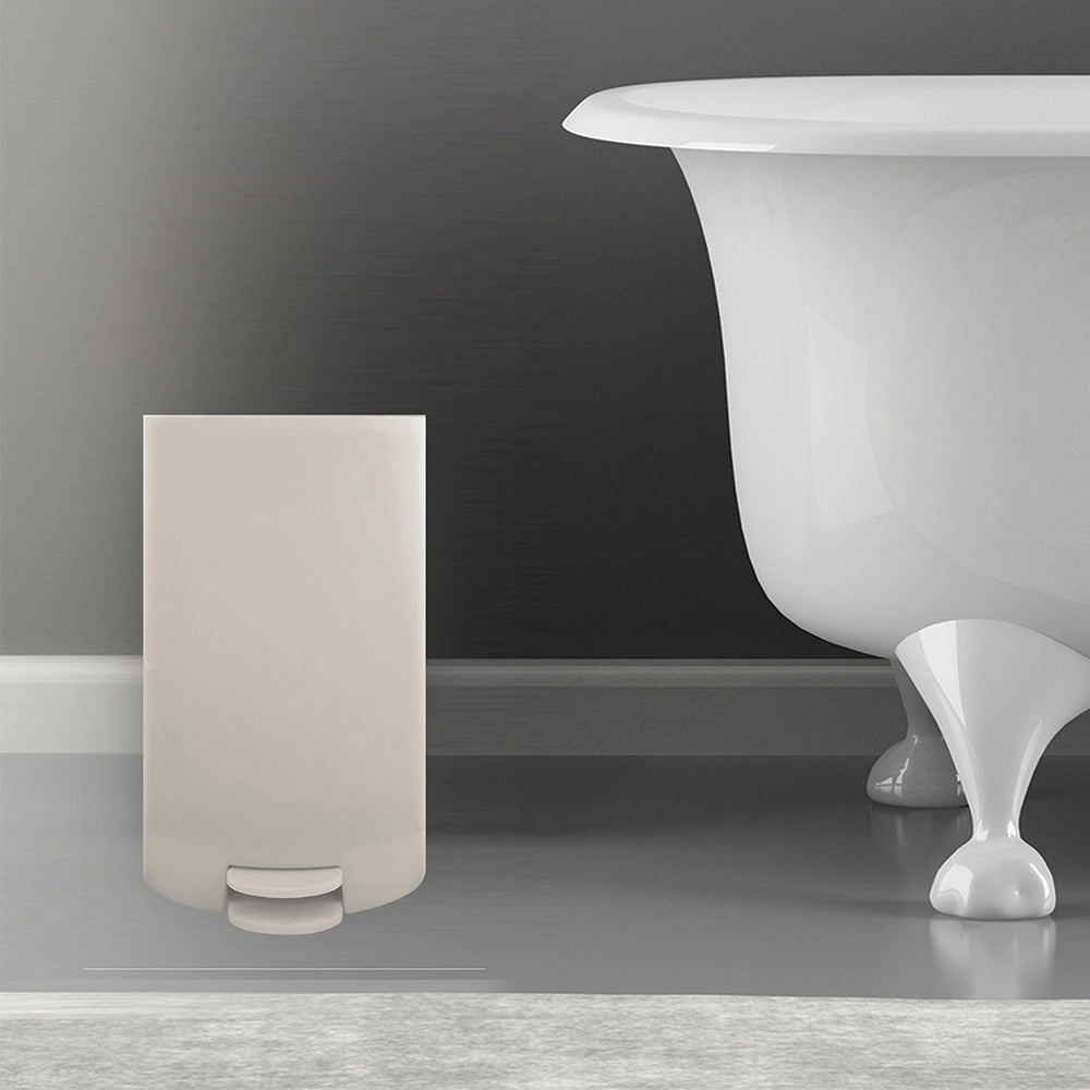 Pattumiera bagno 3 Lt beige con apertura a pedale Orbix