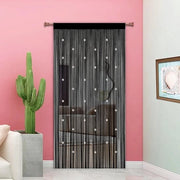 Velo da zanzare decorativo e funzionale - 1 pezzo - nero - 90x245cm