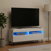 Mobile TV LED Bianco Legno ingegnerizzato 896985